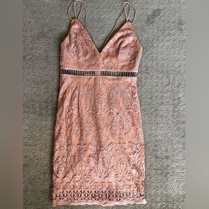 Pink Lily Pink Sheath Mini Dress
